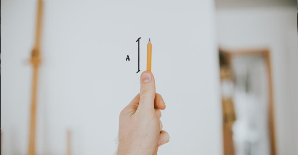 Mierzenie za pomocą ołówka